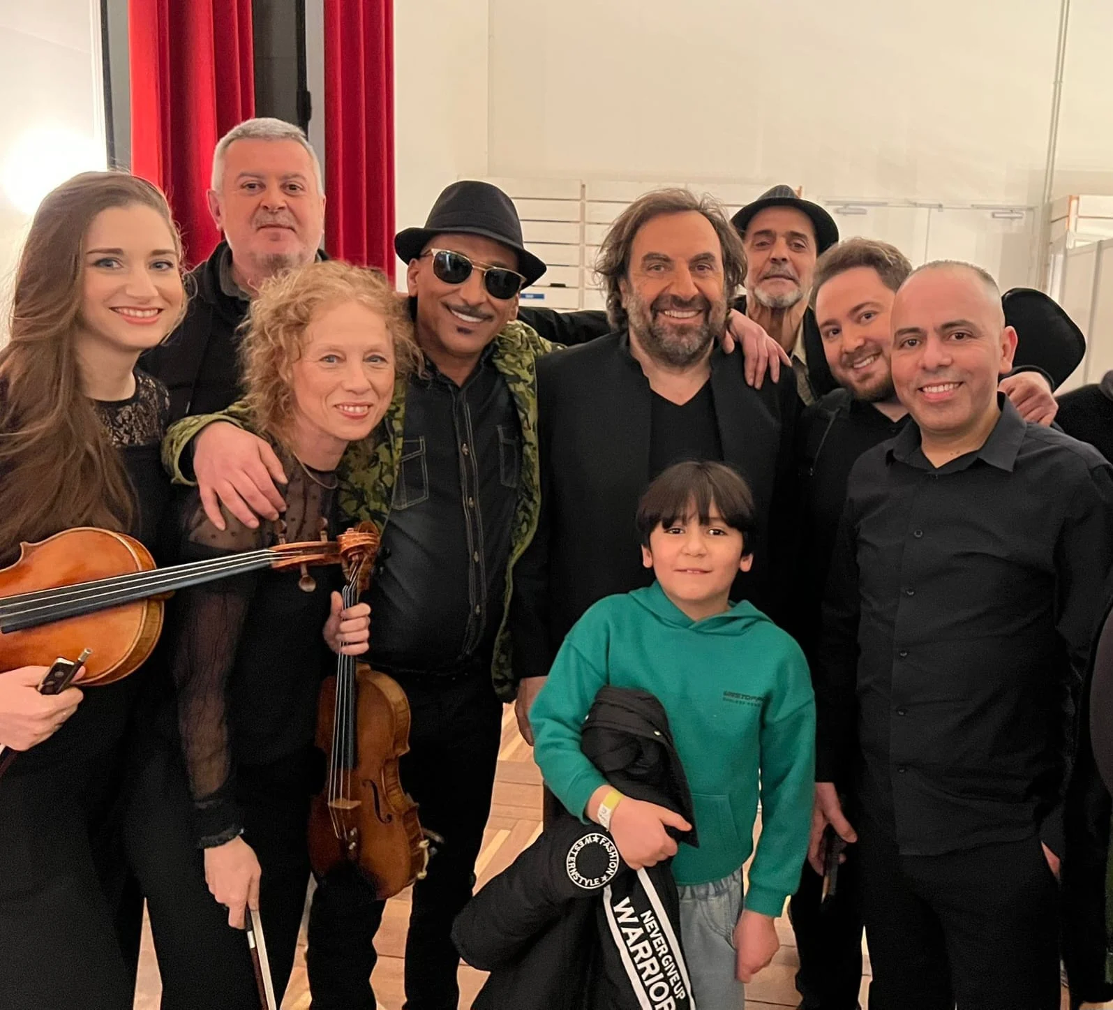 Photo groupale enregistrement nuit du Ramadan